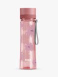 Zoku Flower Print Leak-Proof Plastic Drinks Bottle, 600ml, Pink