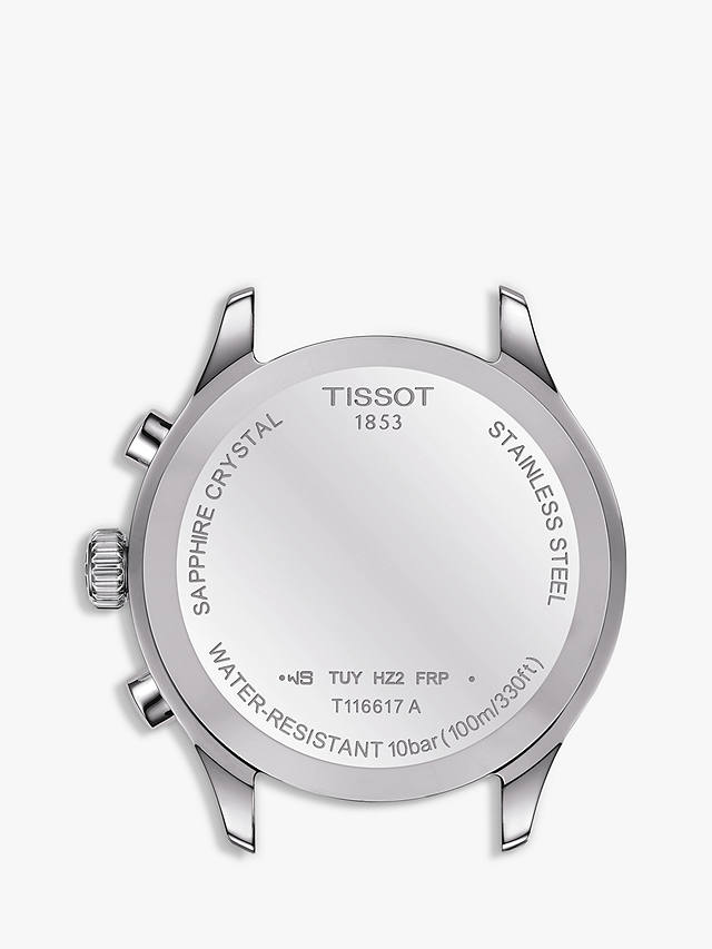 Tissot Men's Chrono XL Classic Chronograph Date Bracelet Strap Watch, Silver/Blue, Silver/Green