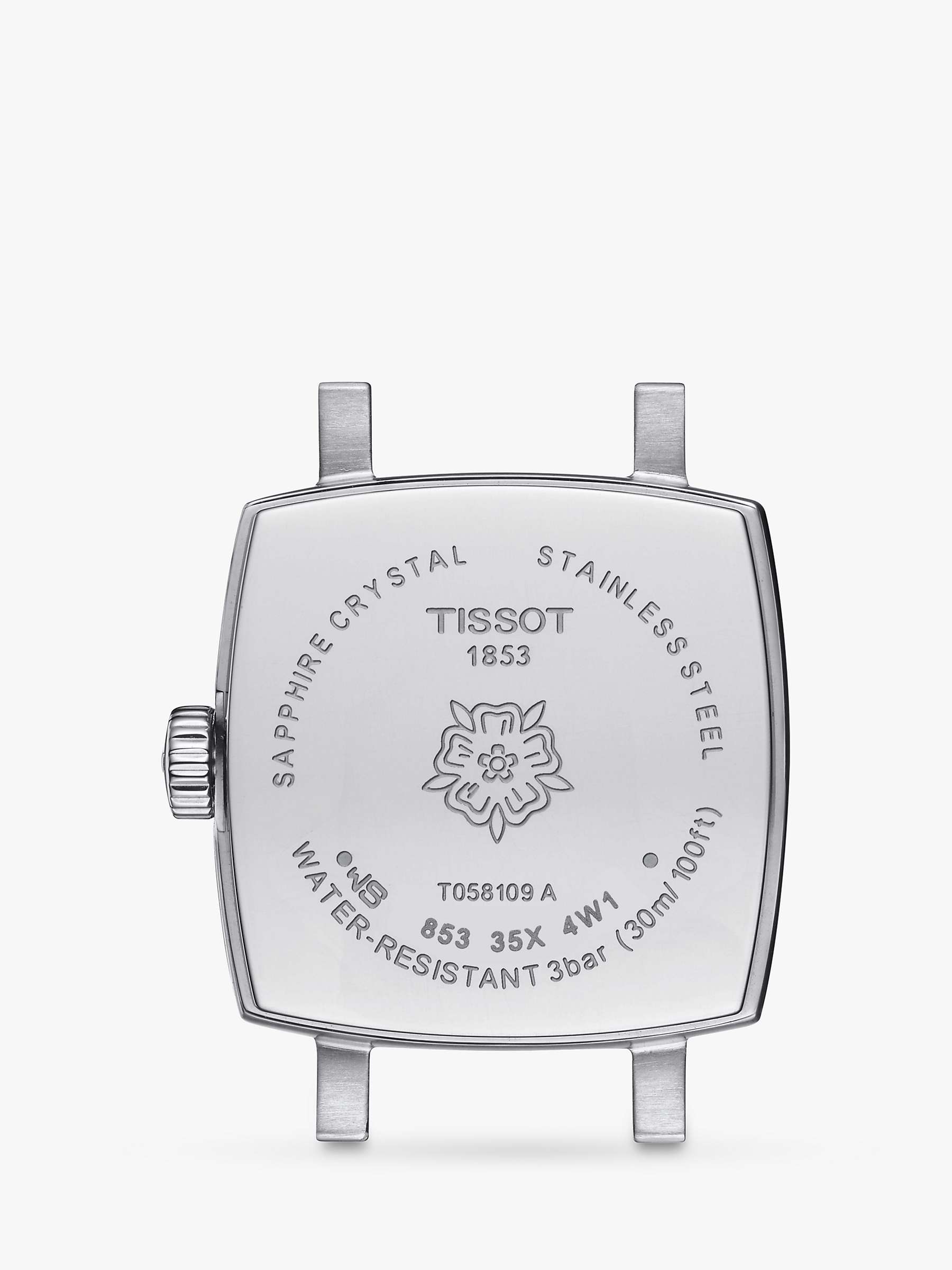 Buy Tissot T0581091103601 Women's Lovely Square Bracelet Strap Watch, Silver Online at johnlewis.com