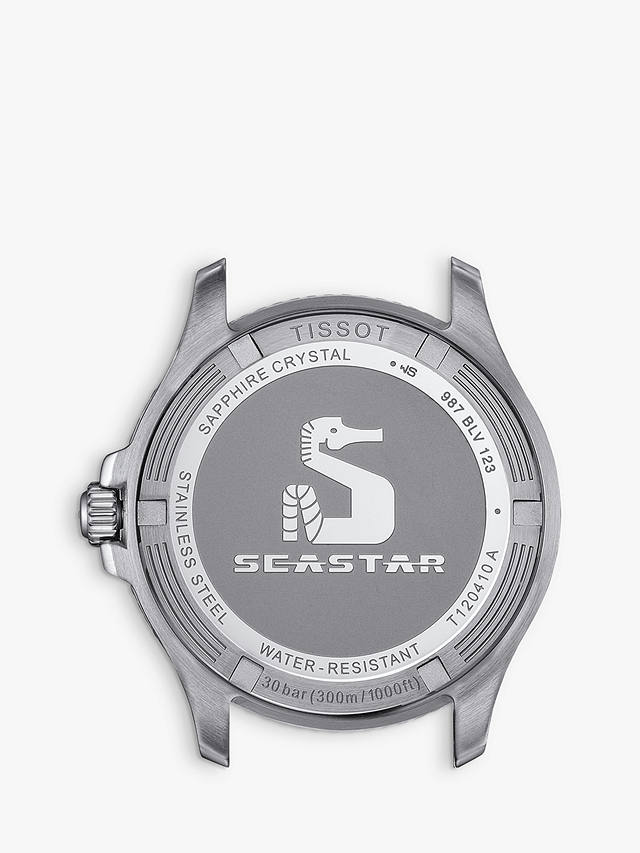 Tissot T1204101104100 Men's Seastar 1000 Quartz Bracelet Strap Watch, Silver