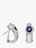 Milton & Humble Jewellery Second Hand 18ct White Gold Sapphire & Diamond Earrings