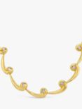 Milton & Humble Jewellery Second Hand 9ct Yellow Gold Diamond Link Necklace, Dated 1998