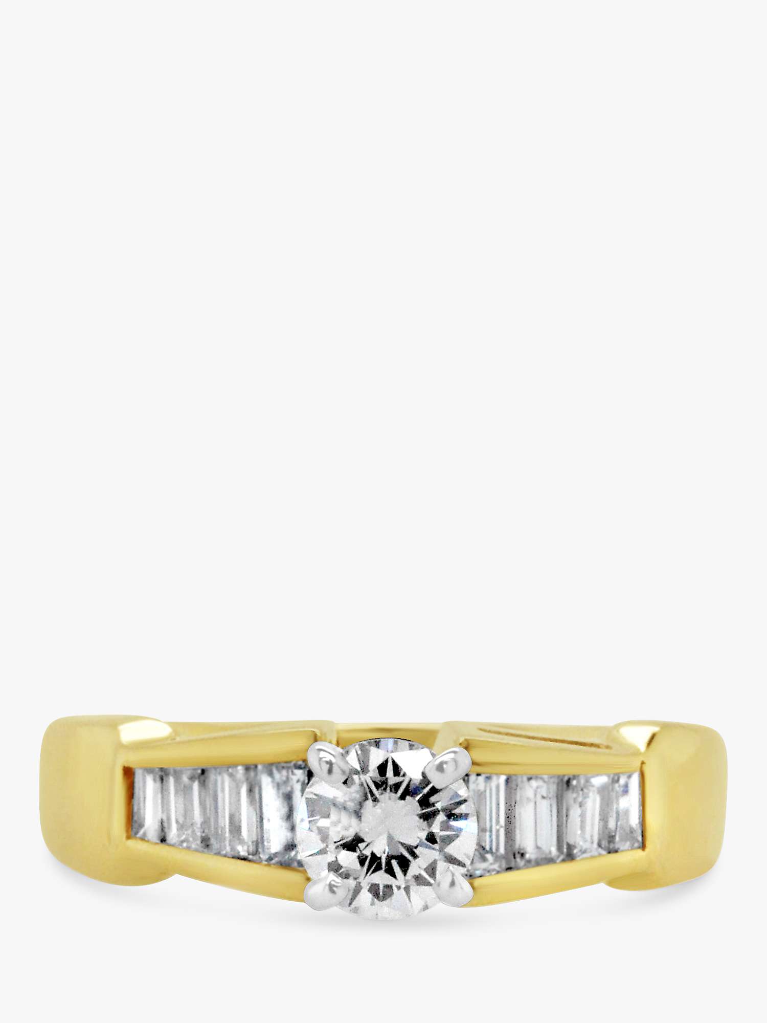 Buy Milton & Humble Jewellery Second Hand 14ct Yellow and White Gold Diamond Ring Online at johnlewis.com