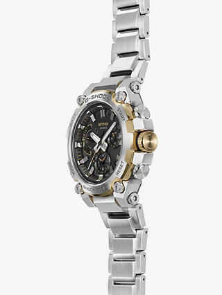 Casio MTG-B3000D-1A9ER Men's G-SHOCK Solar Bracelet Strap Smart Watch, Silver