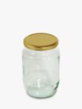 Tala Round Pickling/Preserving Jar, 900ml, Clear/Gold