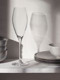 John Lewis Studio Glass Champagne Flute, Set of 4, 210ml, Clear