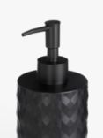 John Lewis Diamond Soap Dispenser, Black