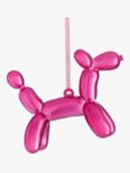 John Lewis Rainbow Time Capsule Balloon Dog Bauble, Pink