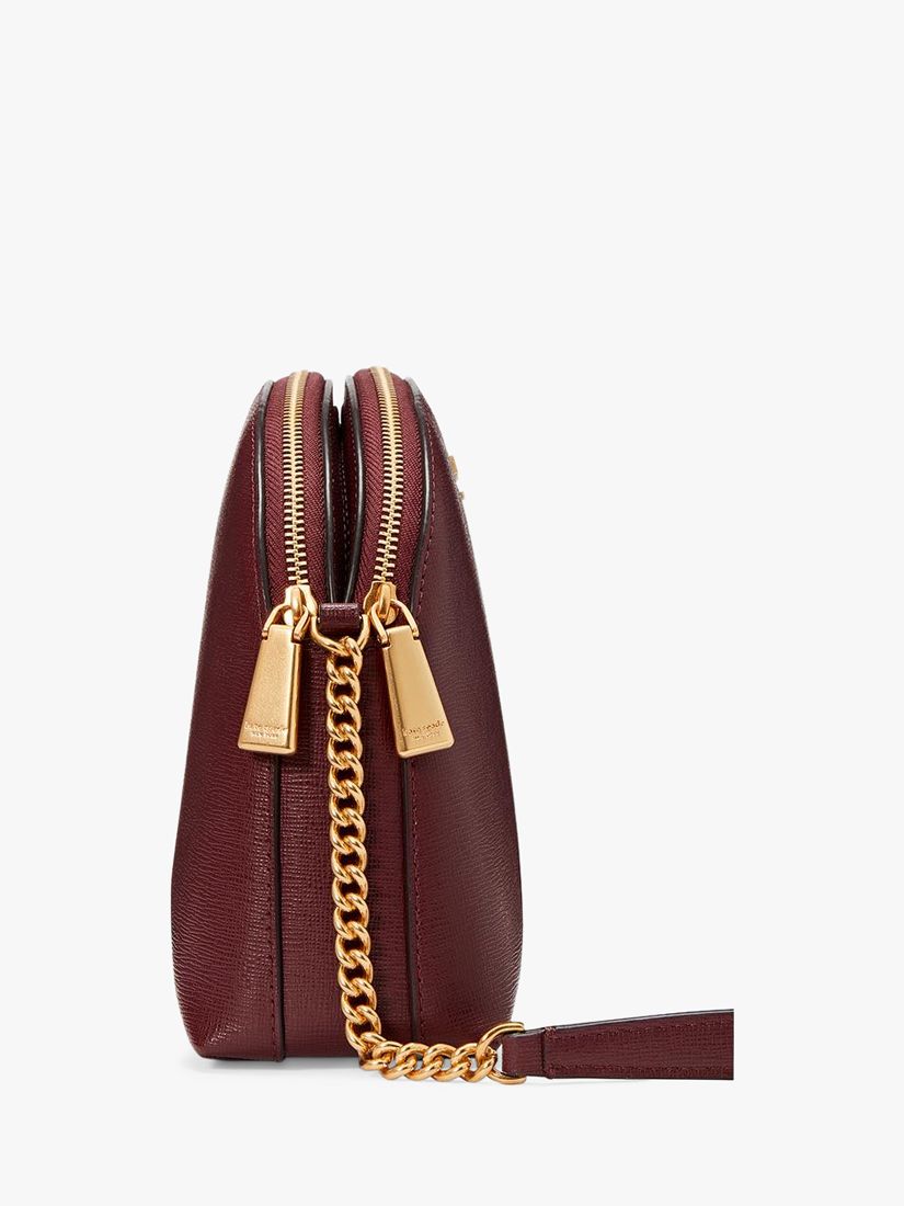 kate spade new york Morgan Leather Double Up Crossbody Bag, Kraft Paper at  John Lewis & Partners