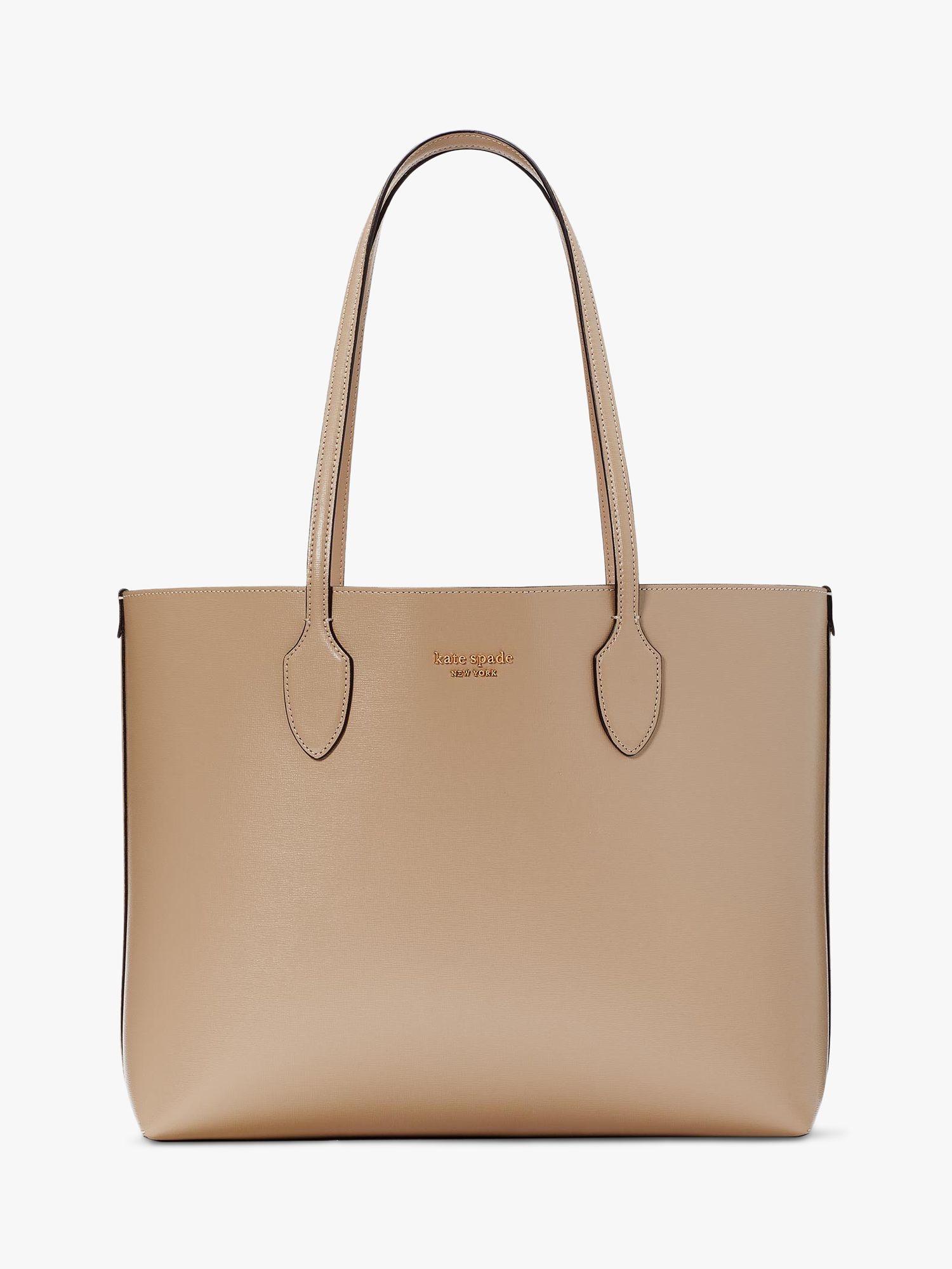 kate spade new york Bleeker Leather Tote Bag, Timeless Taupe at John ...