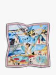 Aspinal of London Poolside Silk Scarf, Multi