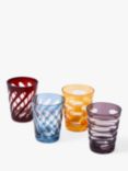 pols potten Tubular Glass Tumbler, Set of 4, Assorted