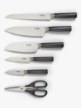 John Lewis Professional Filled Knife Block & Knife Set, 6 Piece