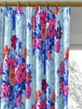 Harlequin x Sophie Robinson Dahlia Bunch Made to Measure Curtains or Roman Blind, Lapis/Carnelian/Spinel
