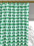 Harlequin x Sophie Robinson Basket Weave Made to Measure Curtains or Roman Blind, Emerald/Aquamarine