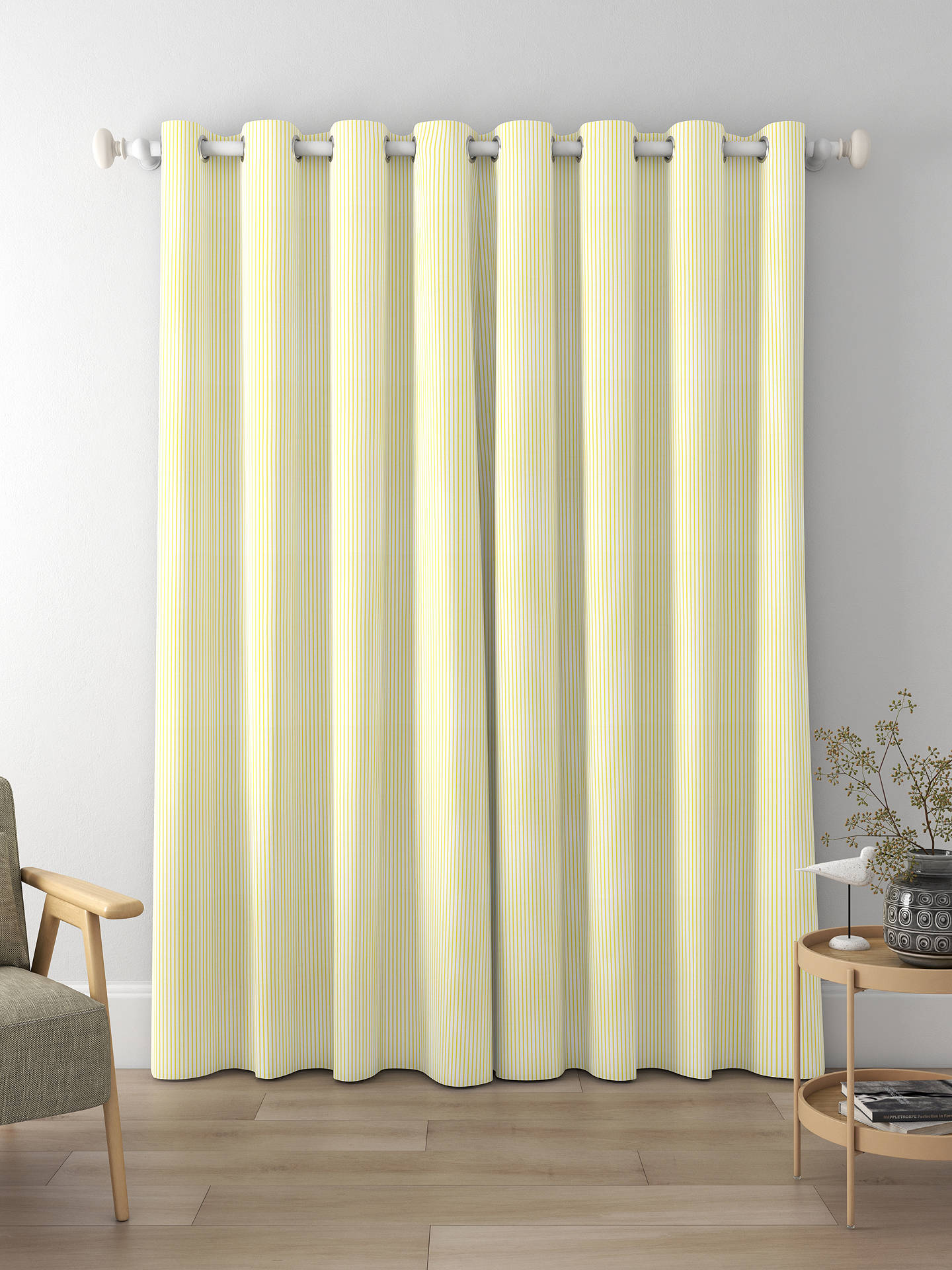 Harlequin x Sophie Robinson Ribbon Stripe Made to Measure Curtains, Citrine