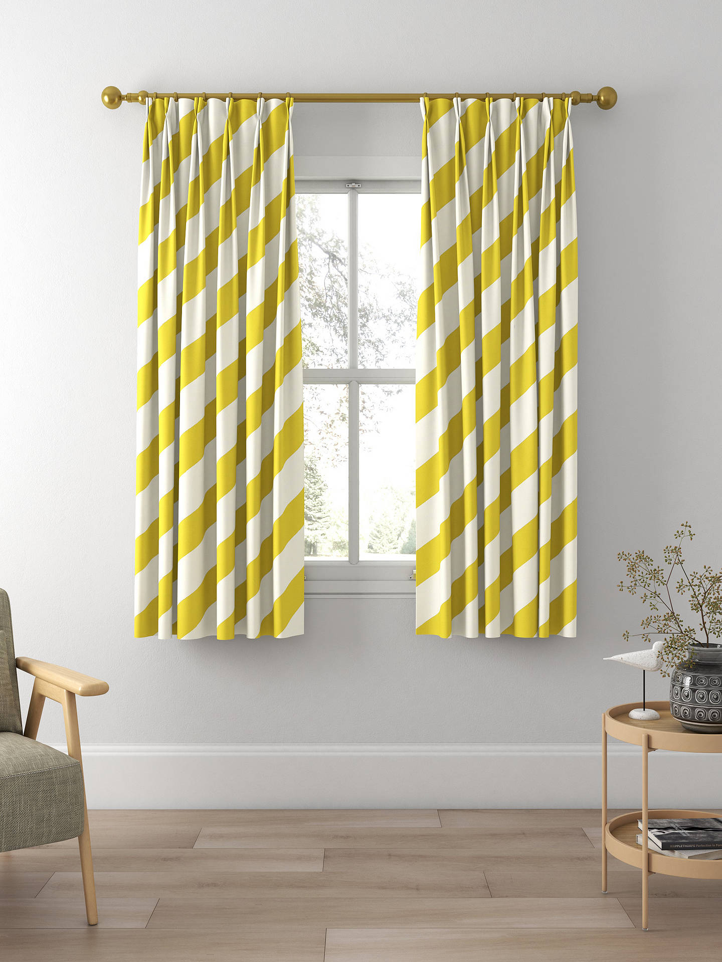 Harlequin x Sophie Robinson Paper Straw Made to Measure Curtains, Citrine