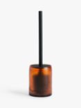John Lewis Toilet Bruch and Holder, Brown Amber