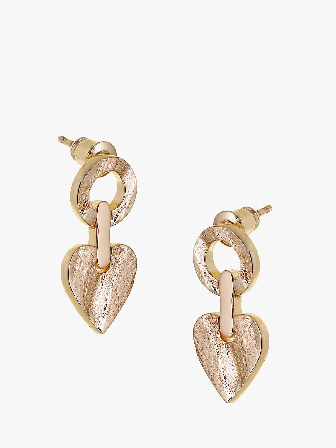 Buy Tutti & Co Precious Heart Drop Earrings, Gold Online at johnlewis.com
