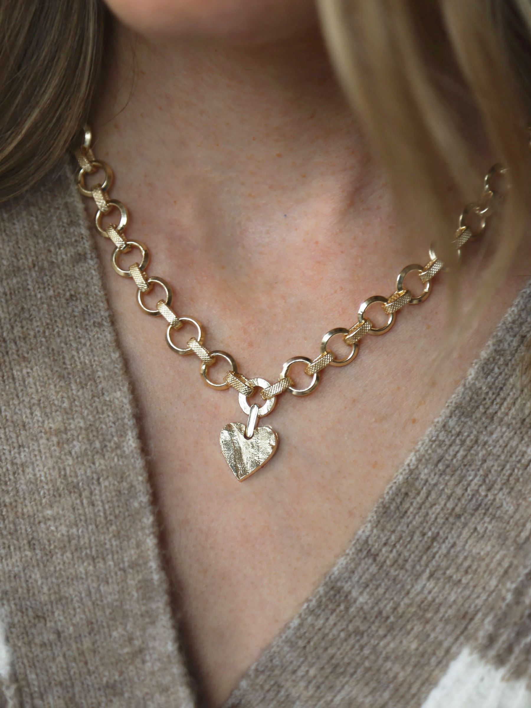 Buy Tutti & Co Precious Heart Necklace, Gold Online at johnlewis.com