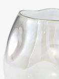 pols potten Collision Glass Vase, Small, H20cm, White