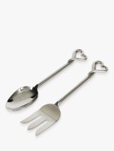 Culinary Concepts Amore Stainless Steel Salad Servers, Set of 2, Silver