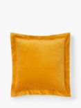 Truly Flanged Square Velvet Cushion, Gold
