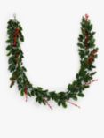 John Lewis Christmas Cottage Holly and Berry Garland