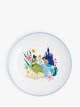 Disney Princess Kids' Porcelain Plate, 20cm, Blue/Multi