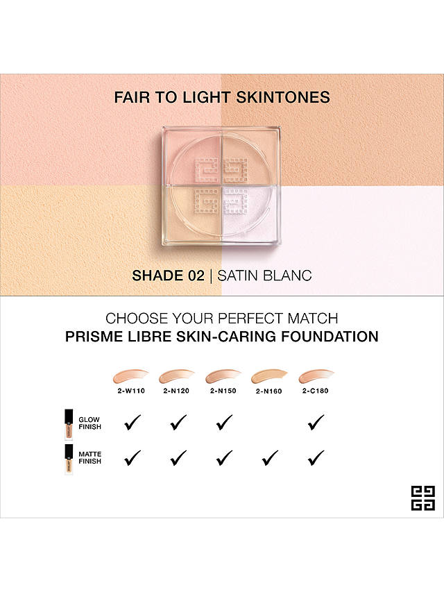 Givenchy Prisme Libre Mini 4-Colour Loose Powder, 02 Satin Blanc 5