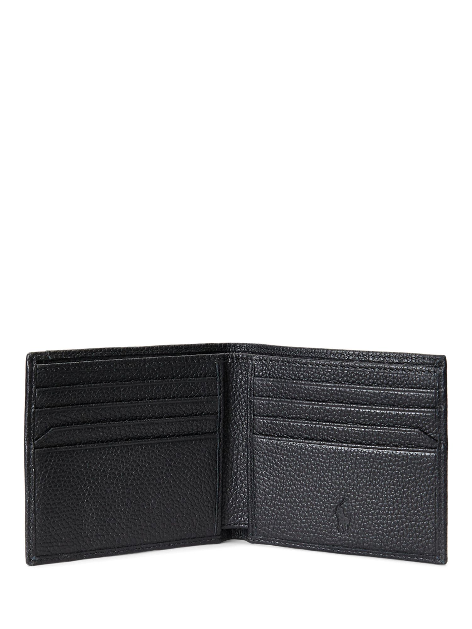 Polo Ralph Lauren Pebbled Leather Wallet, Black