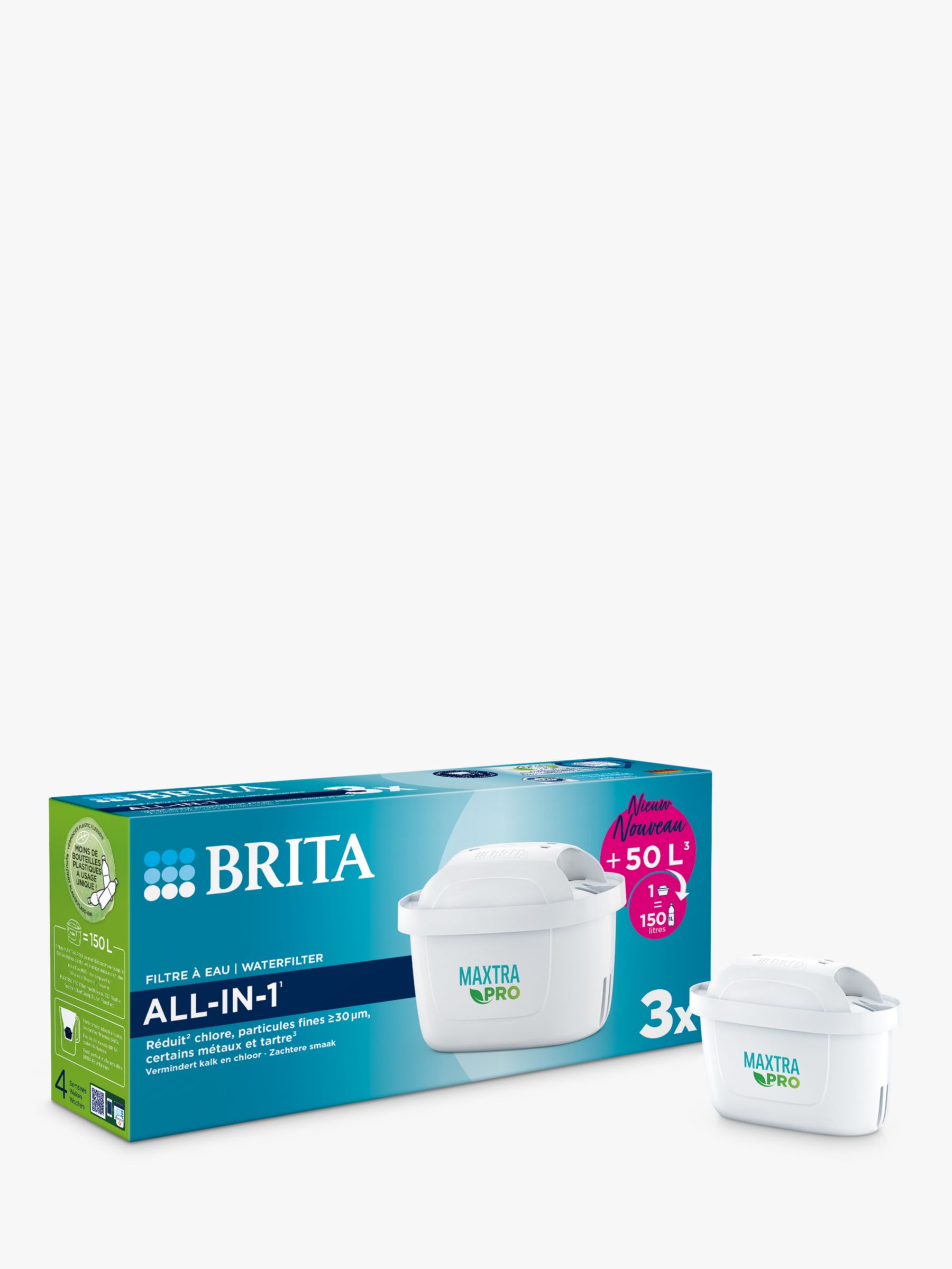 Brita Maxtra Pro All-In-1 Filter Cartridges 3 Pack - Tesco Groceries