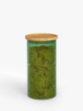 John Lewis Glass Storage Jar with Bamboo Lid, 1L, Green
