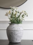 One.World Birkdale Terracotta Urn Vase, H23.5cm, Natural Stone