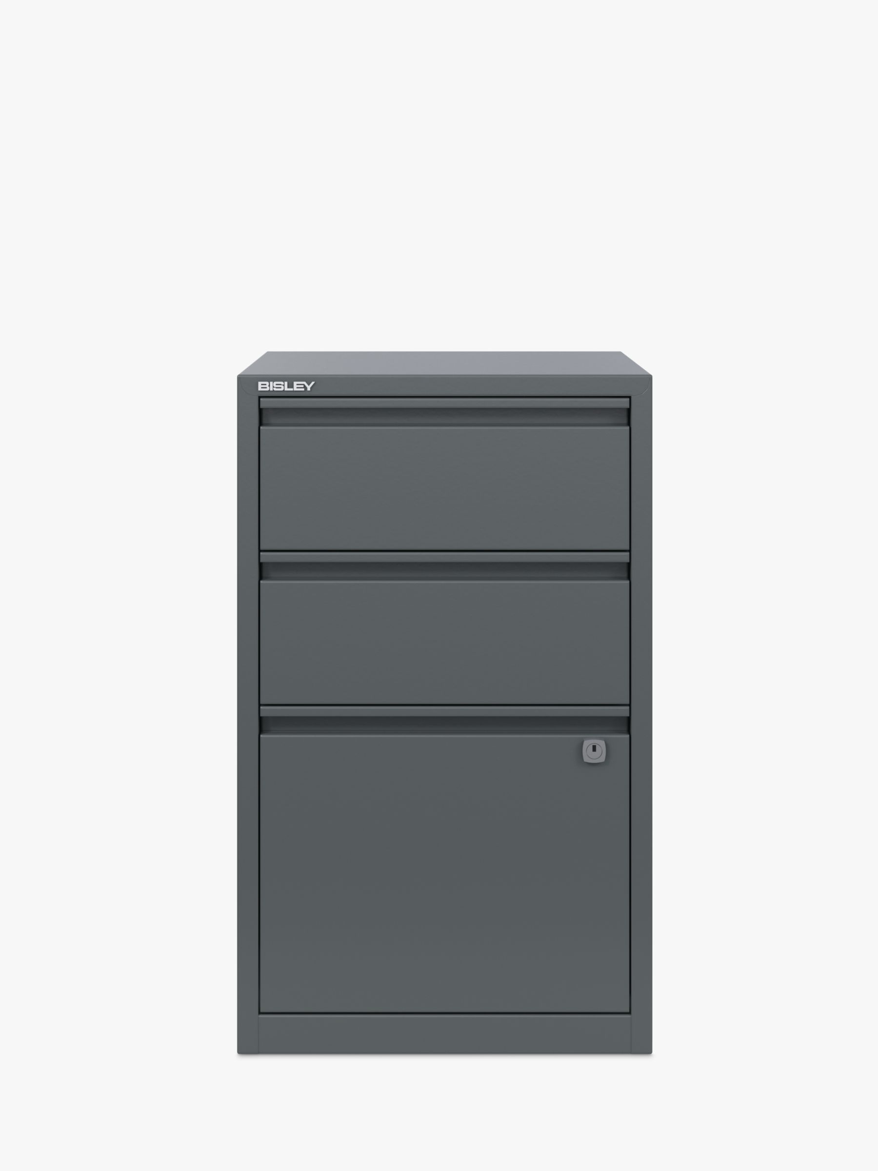 Bisley 3-Drawer Desktop Multidrawer Steel Cabinet Orange