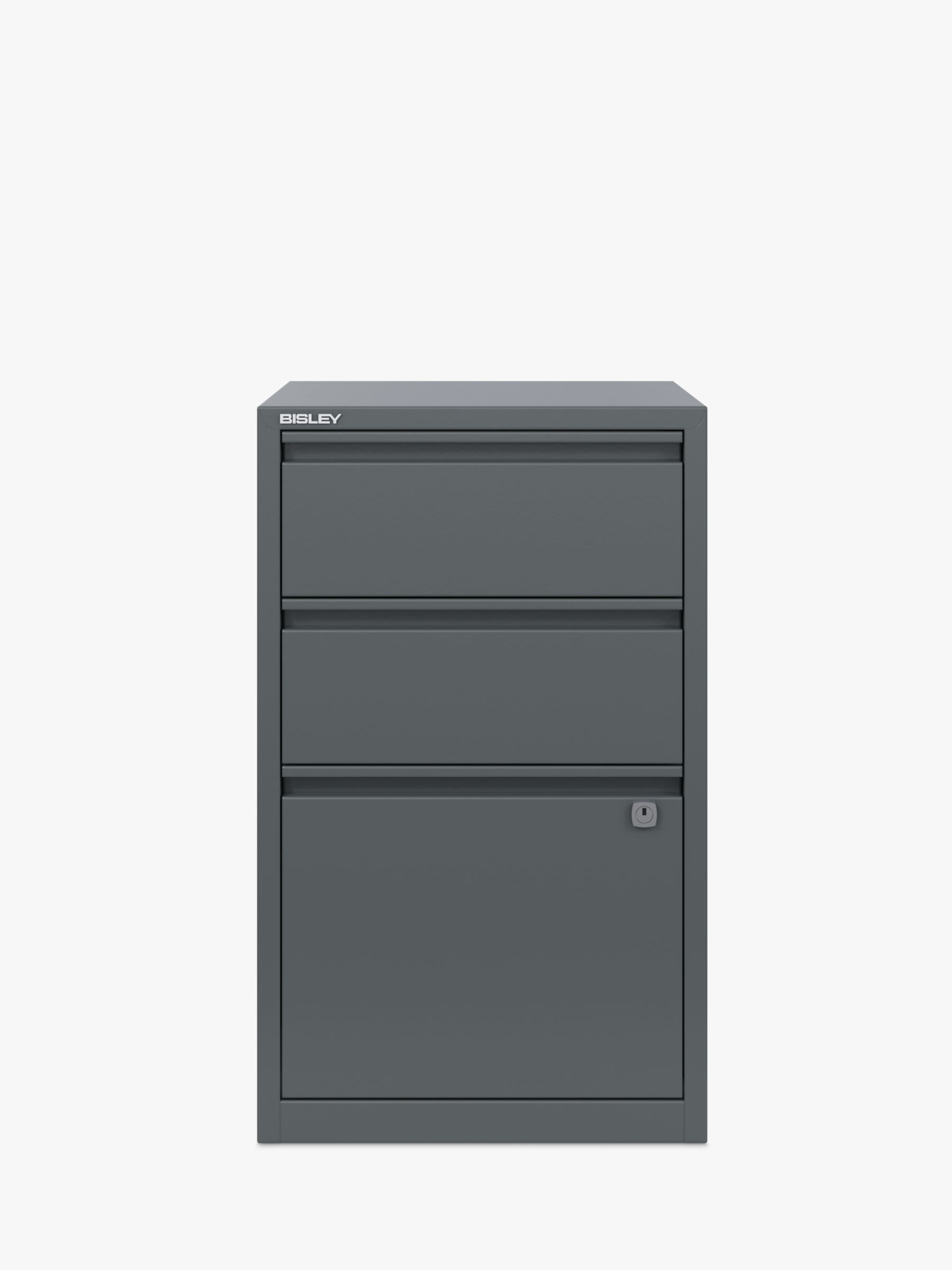 Bisley 3-Drawer Desktop Multidrawer Steel Cabinet Black