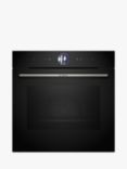 Bosch Series 8 HSG7364B1B Built In Electric Single Oven with Steam Function, Black