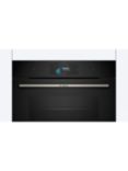 Bosch Series 8 CSG7584B1 Built In Compact Oven with Steam Function, Black