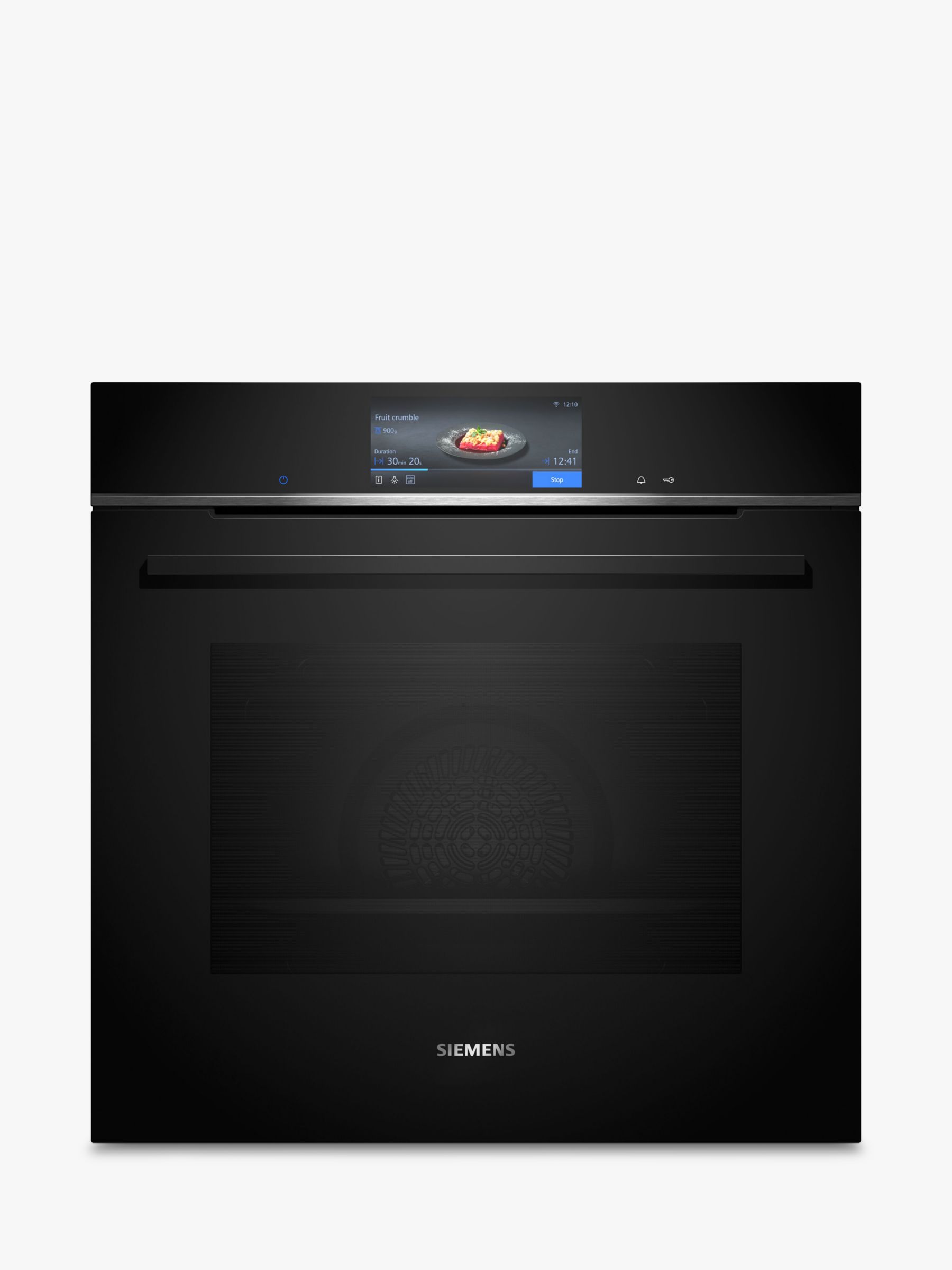 luge laser Nonsens Siemens iQ7Pro HB778G3B1B Pyrolitic Self Cleaning Built-In Electric Oven,  Black