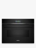 Siemens iQ700 CM724G1B1B Built-In Compact Oven with Microwave, Black