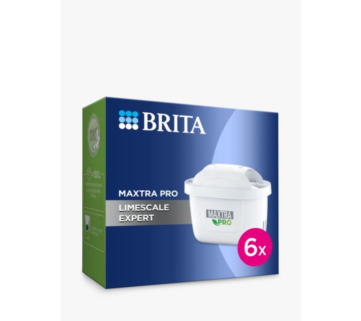 BRITA Maxtra Pro Limescale Expert Water Filter Cartridge, Pack of 6