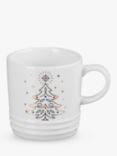 Le Creuset Noel Christmas Tree Stoneware Mug, 350ml, White