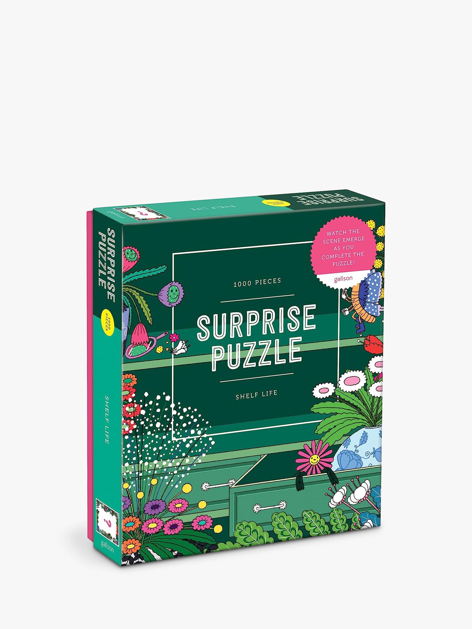 Galison Shelf Life Surprise Jigsaw Puzzle, 1000 Pieces