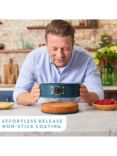 Jamie Oliver by Tefal Carbon Steel Non-Stick Round Springform Cake Tin, Blue