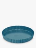 Jamie Oliver by Tefal Carbon Steel Non-Stick Round Fluted Tart Tin with Loose Bottom, 24cm, Blue
