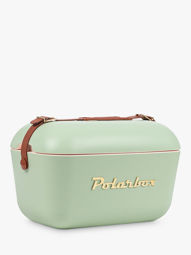 Polarbox Classic Picnic Cooler Box, Olive Green/Gold, 20L