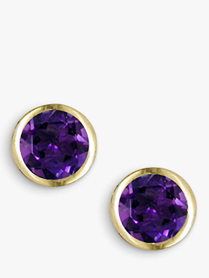 Buy E.W Adams 9ct Gold Round Stud Earrings Online at johnlewis.com