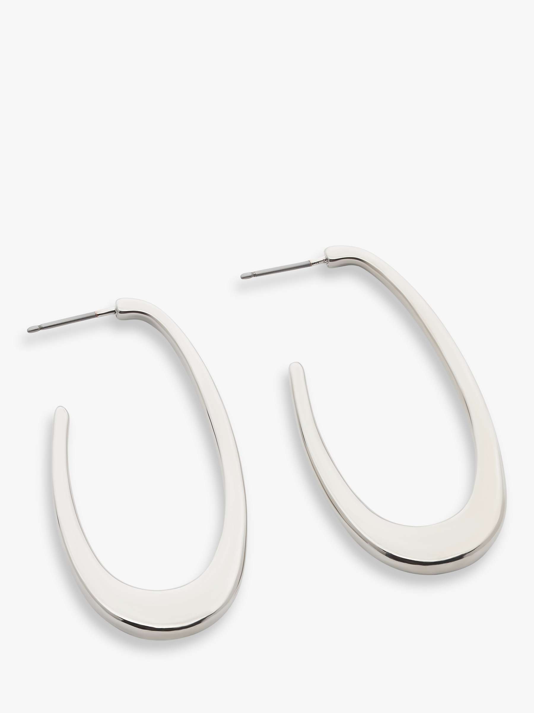 Buy John Lewis Highly Polished Statement Oval Hoop Earrings Online at johnlewis.com