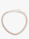 John Lewis Snake Chain Collar Necklace, Set of 2, Gold/Silver