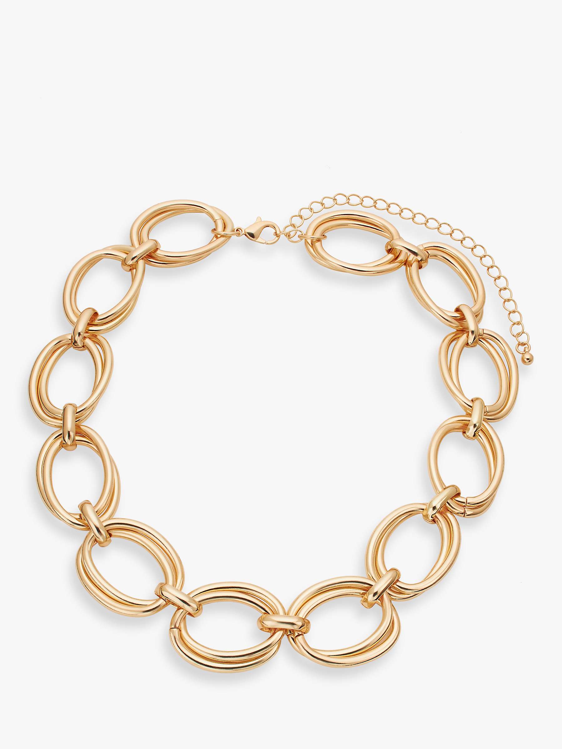 Buy John Lewis Statement Double Oval Link Necklace Online at johnlewis.com